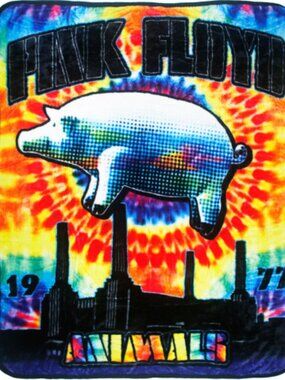Pink Floyd Animals Blanket ~ 50" x 60" ~ Officially Licensed ~ Brand New!
